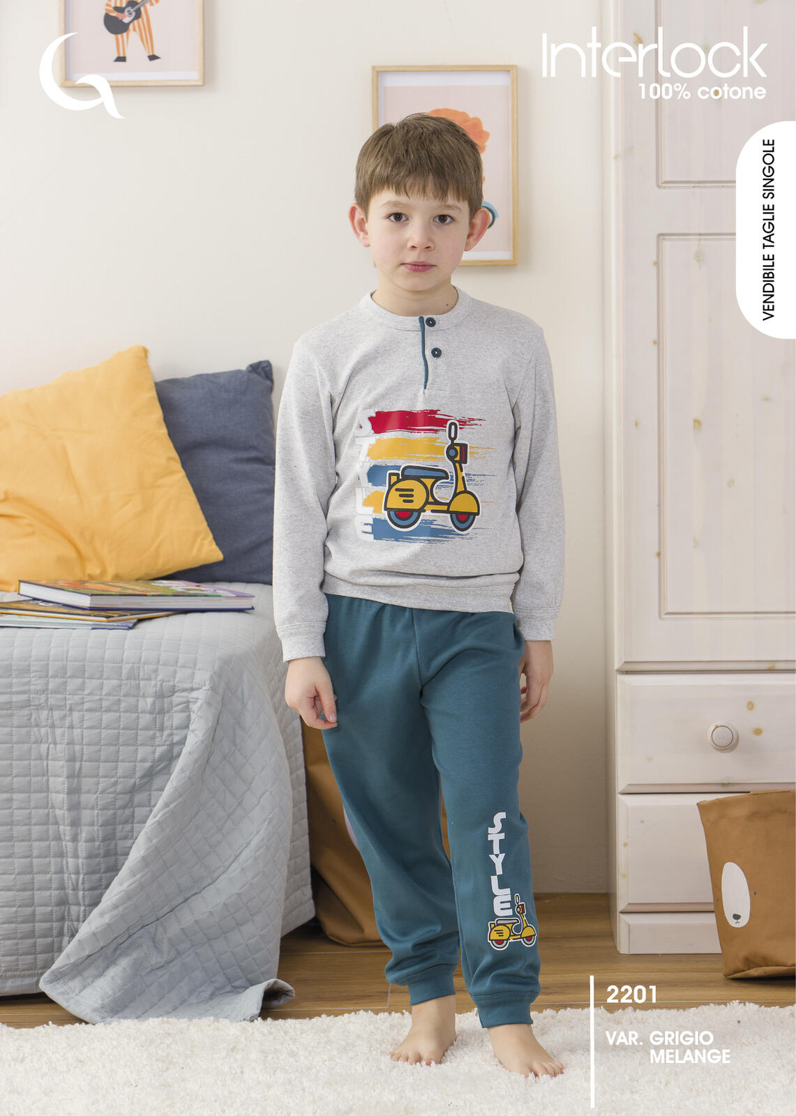 PIGIAMA BAMBINO M/L 2201 Tellini S.R.L. Velkoobchodní oblečení